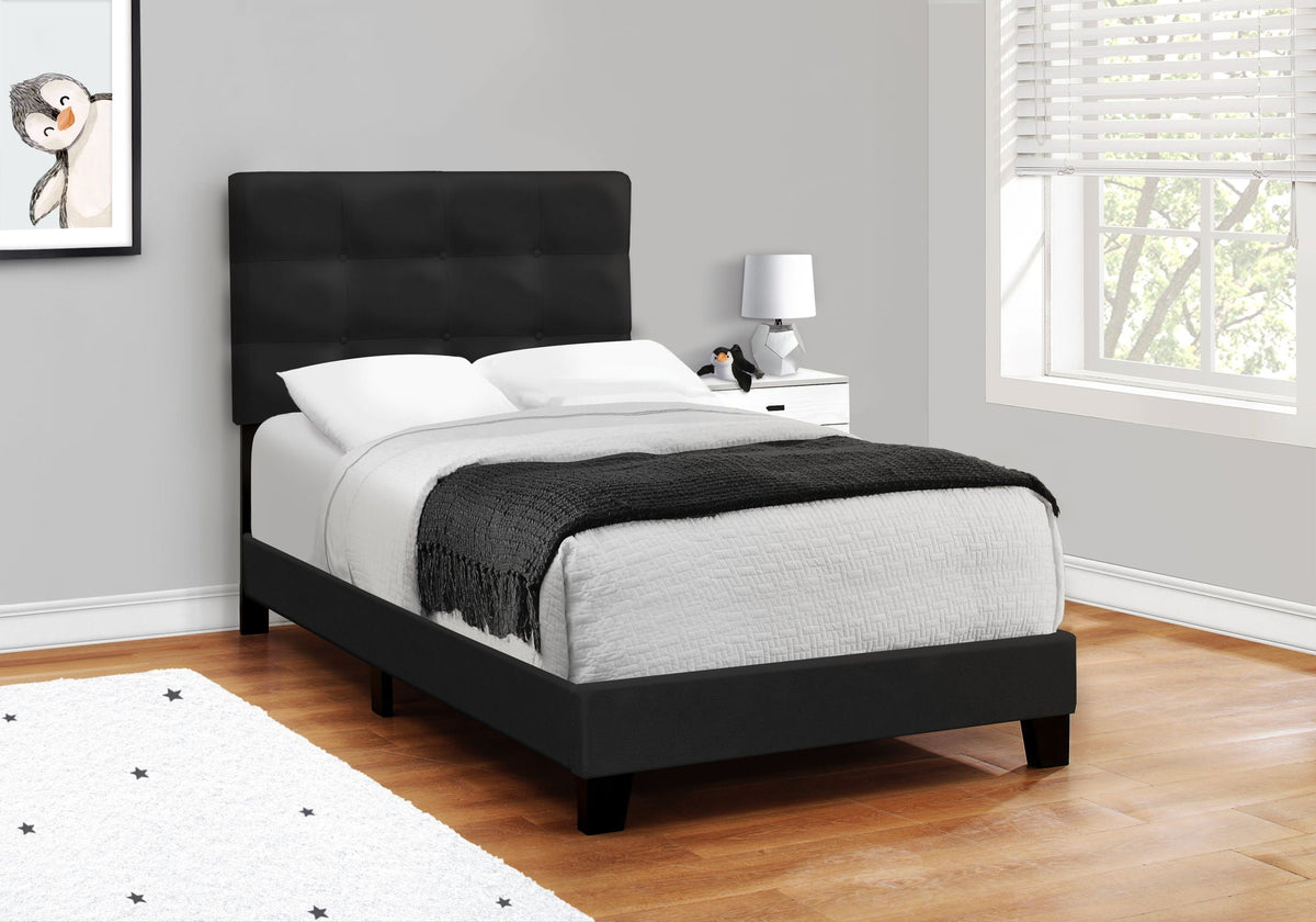 Transitional Upholstered Bed Frame, photo 8 of 40