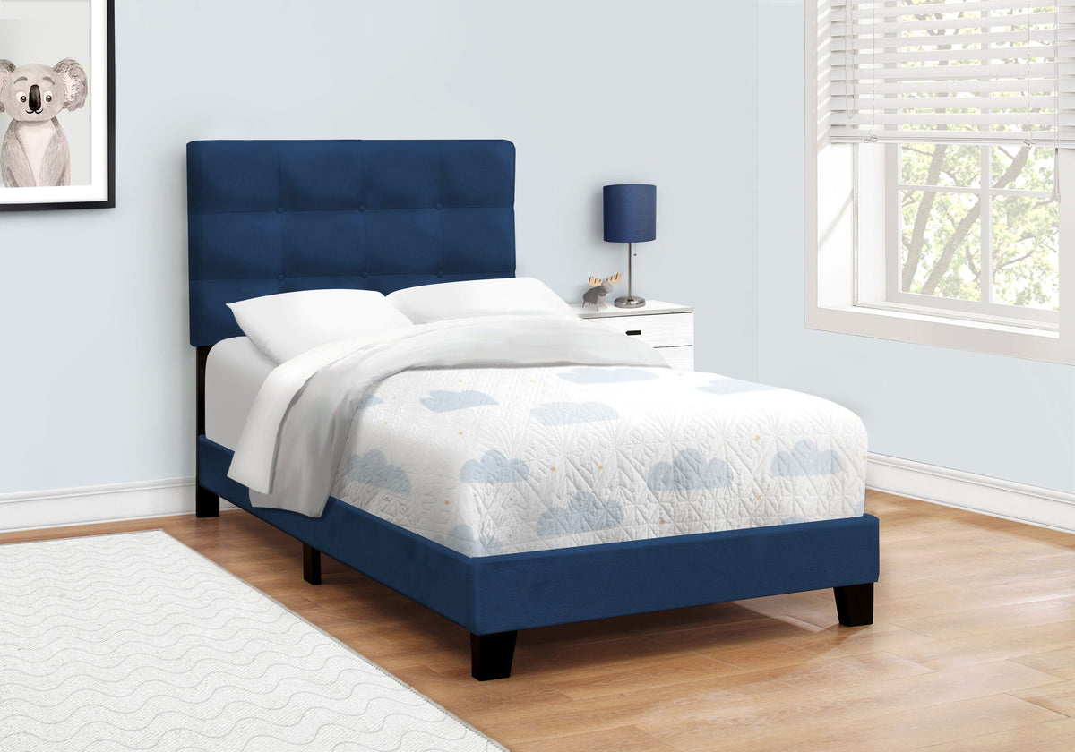 Transitional Upholstered Bed Frame, photo 6 of 40