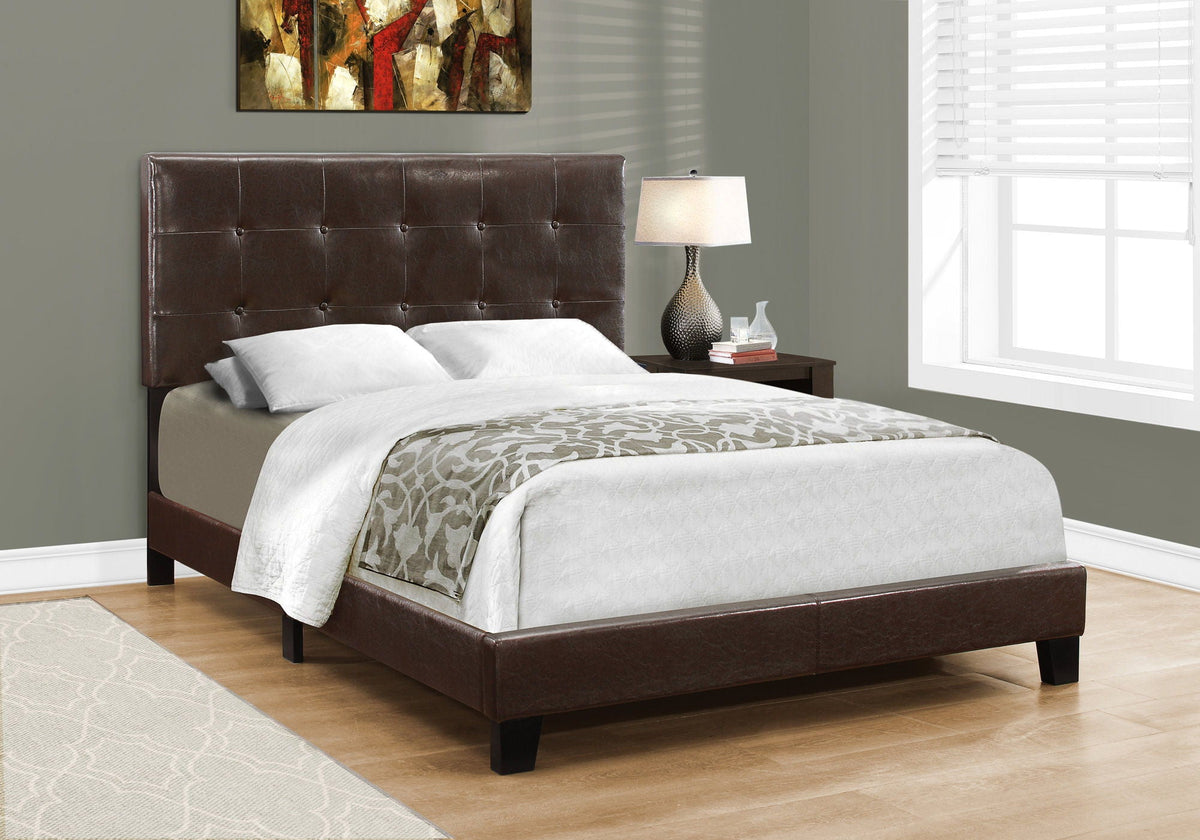 Transitional Upholstered Bed Frame, photo 3 of 40