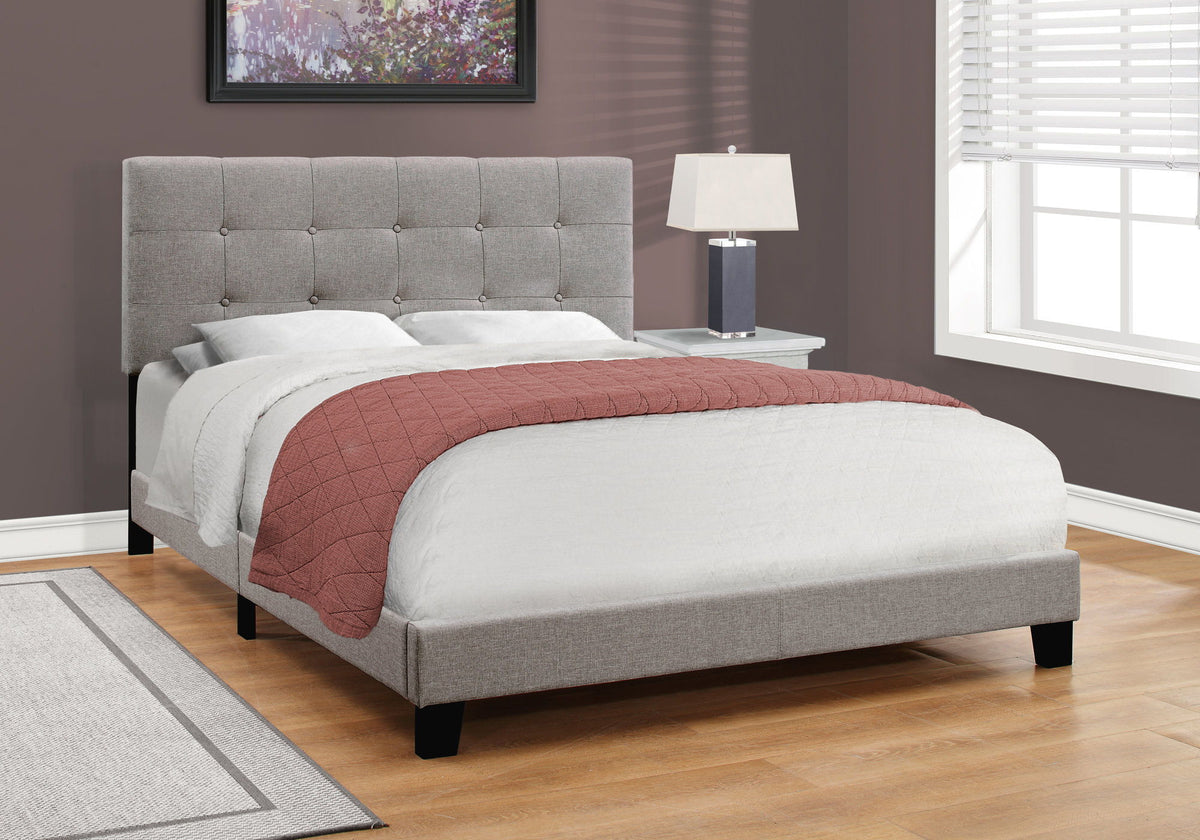 Transitional Upholstered Bed Frame, photo 9 of 40