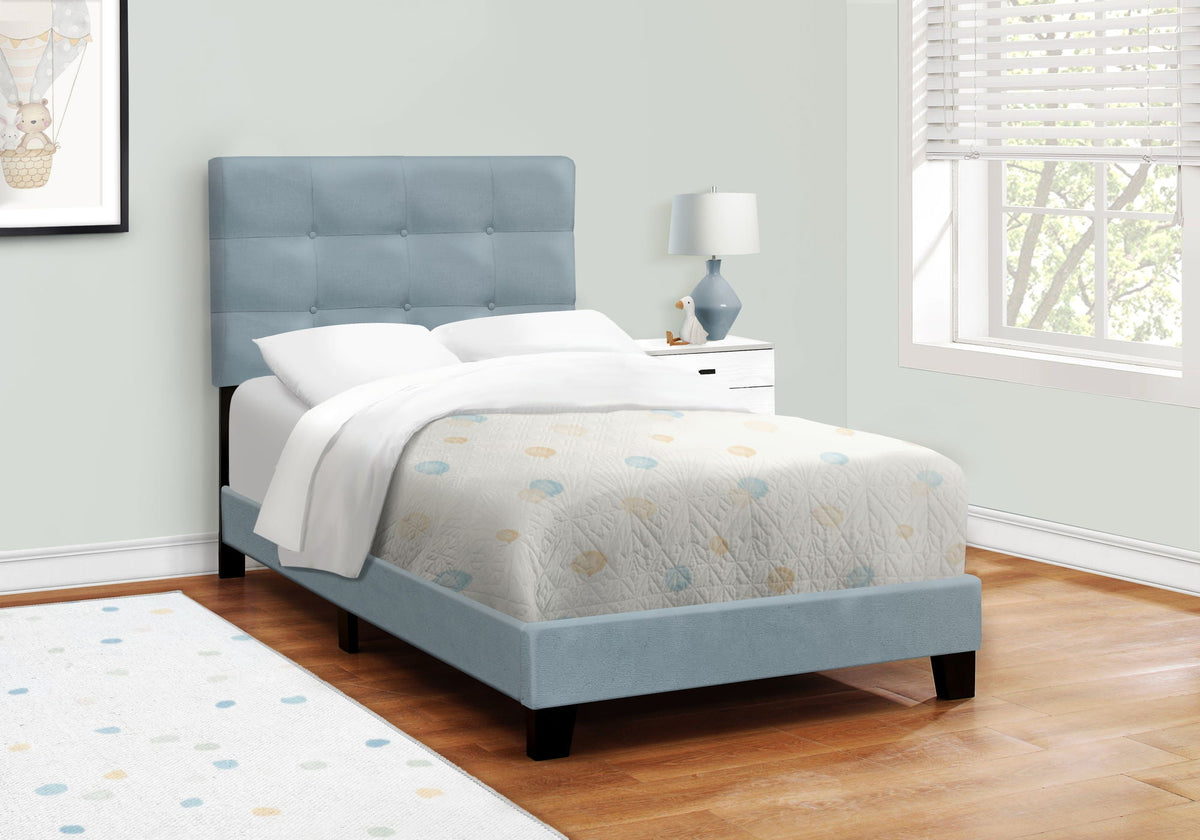 Transitional Upholstered Bed Frame, photo 5 of 40
