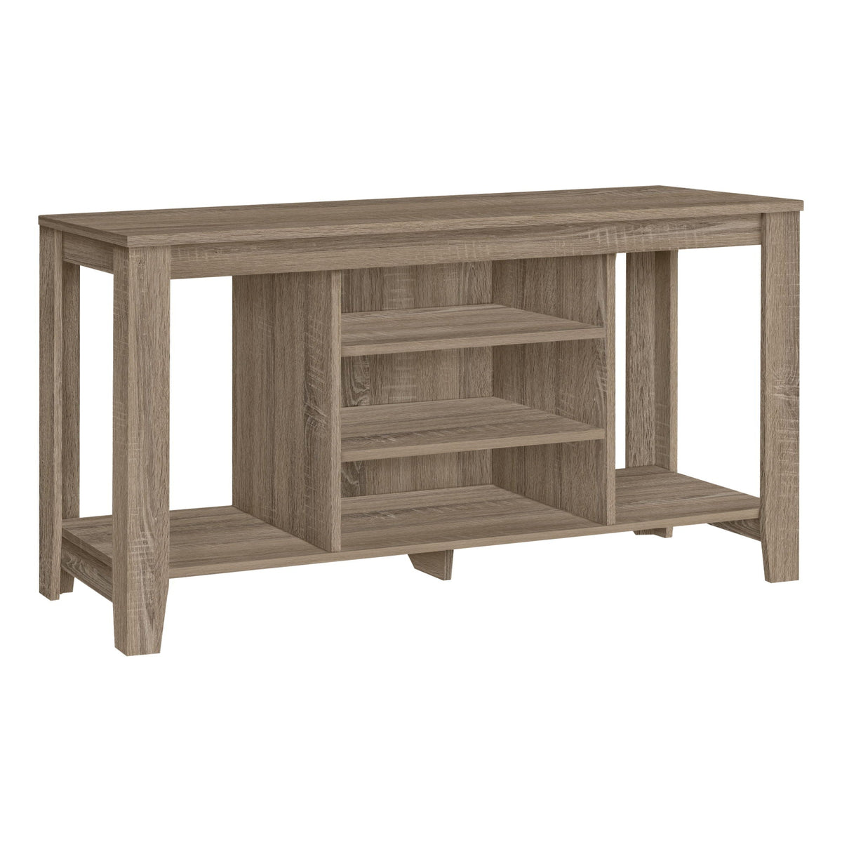 TV Stand, Console, Media Entertainment Center, Versatile Storage Shelves, photo 6 of 8