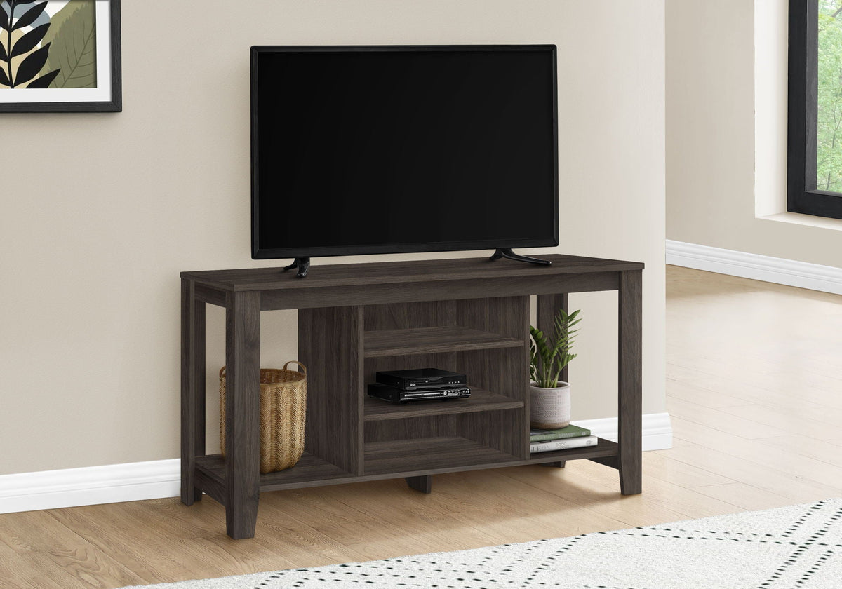 TV Stand, Console, Media Entertainment Center, Versatile Storage Shelves, photo 2 of 8