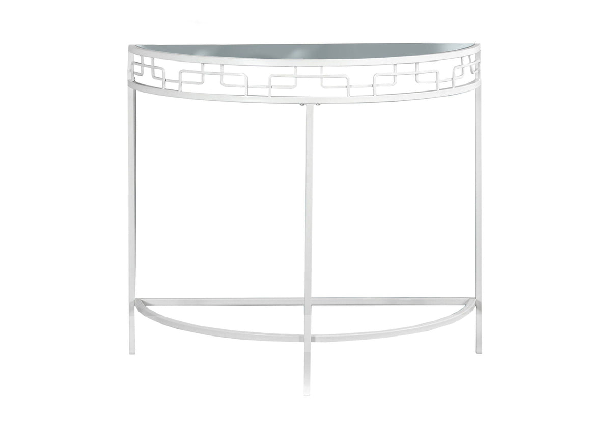 Accent Console Table for Entryway, Contemporary and Modern - White, photo 2 of 4
