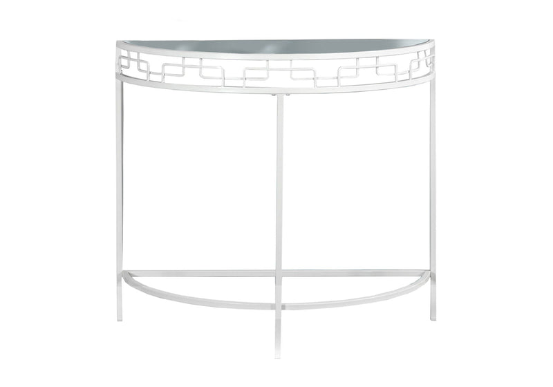Accent Console Table for Entryway, Contemporary and Modern - White, photo 2 of 4