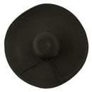 8 Inch Flat Wide Brim Hat With Self-tie