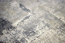 Gray Modern Abstract Handwoven Wool And Viscose Area Rug 8x10