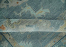 Gray Beige Hand Knotted Oushak Wool Area Rug - Traditional by The Rug Decor
