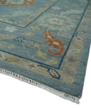 Gray Beige Hand Knotted Oushak Wool Area Rug - Traditional by The Rug Decor