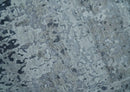8x10 Abstract Pattern Hand knotted Silver and Blue modern Bamboo Silk Area Rug by The Rug Decor