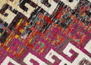 Recycled Silk Hand Knotted Area Rug 8x10 - Multicolor Southwestern Tribal