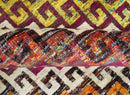 Recycled Silk Hand Knotted Area Rug 8x10 - Multicolor Southwestern Tribal