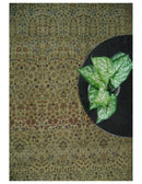 Wool Area Rug Hand Knotted Persian Traditional - Camel And Brown