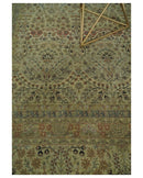 Wool Area Rug Hand Knotted Persian Traditional - Camel And Brown