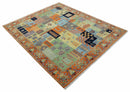 8x10 Antique Style Tribal Multi Color Hand knotted Traditional Wool Area Rug