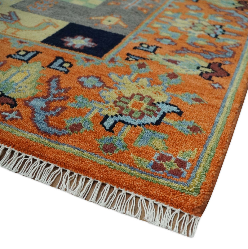 8x10 Antique Style Tribal Multi Color Hand knotted Traditional Wool Area Rug