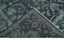 Antique Dark Teal Beige Wool Serapi Area Rug - Hand Knotted Distressed by The Rug Decor