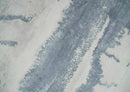 8x10 Beige and Gray Modern Abstract Handmade Fine Art Silk Area Rug by The Rug Decor