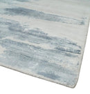 8x10 Beige and Gray Modern Abstract Handmade Fine Art Silk Area Rug by The Rug Decor