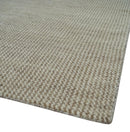 8x10 Beige and Ivory Hand Knotted Rug Contemporary area Rug