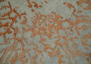 8x10 Beige and Peach Modern Abstract Hand Knotted Wool and Bamboo Silk Area Rug by The Rug Decor