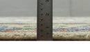 Ivory, Beige, Blue and Charcoal Traditional Heriz Hand Knotted Multi Size wool Area Rug
