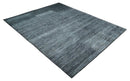 8x10 Charcoal and Silver Blended Hand knotted Bamboo Silk Area Rug by The Rug Decor