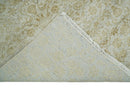 Beige and Gold Hand-Knotted Persian Traditional Area Rug 8x10