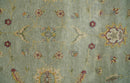 Persian Hand Knotted Wool Area Rug 8x10 - Silver Black Vintage