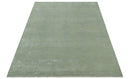 8X10 Fine Hand Knotted Green And Gray Modern abstract Design Wool and Art Silk Rug