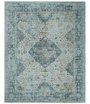 8x10 Gray, Beige and Brown Traditional Vintage Style Hand Tufted Art Silk Area Rug by The Rug Decor