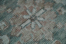 Brown Teal Hand Woven Wool Art Silk Area Rug 8x10 - Premium Blend
