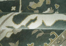 8x10 Green, Ivory and Olive Hand knotted Oriental Oushak wool Area Rug