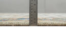 Hand Knotted Antique Ivory, Blue and Gray Traditional Vintage Style Oushak Wool Rug