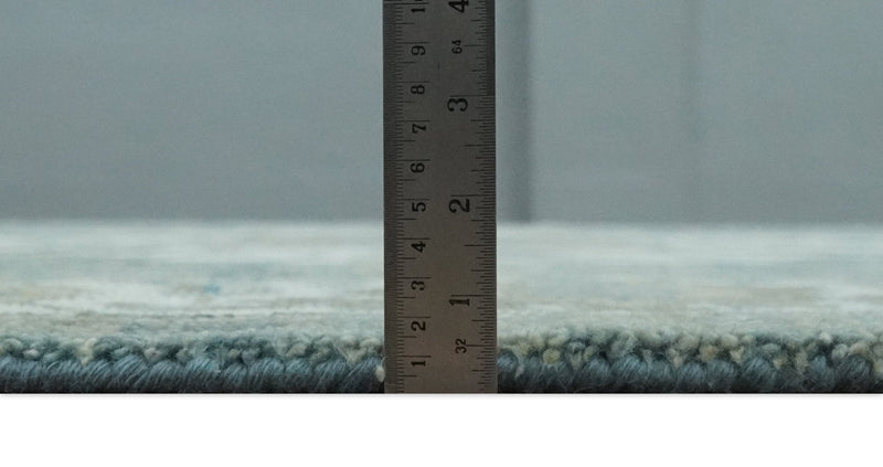 8x10 Hand Knotted Beige, Ivory and Gray Traditional Turkish Design Wool Area Rug