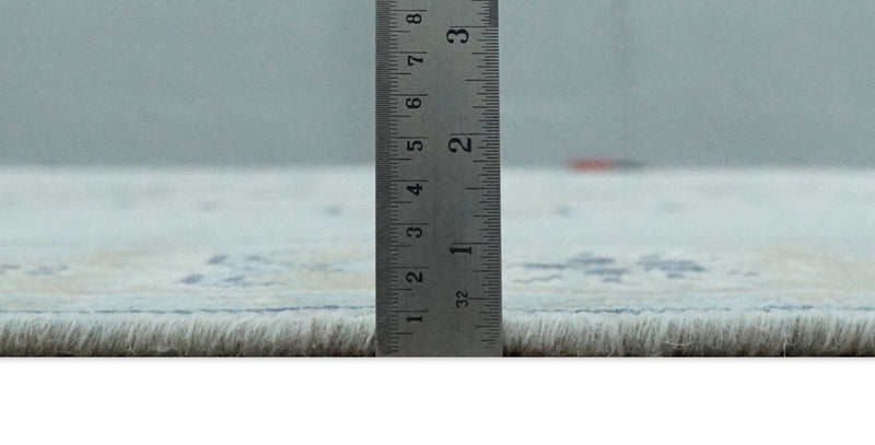 8x10 Hand Knotted Heriz Serapi Blue, Beige and Brown Traditional Antique Persian Area Rug | AC29810