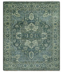 Hand Knotted Ivory, and Shades of Gray Traditional Custom made wool rug by The Rug Decor