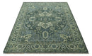 Hand Knotted Ivory, and Shades of Gray Traditional Custom made wool rug by The Rug Decor