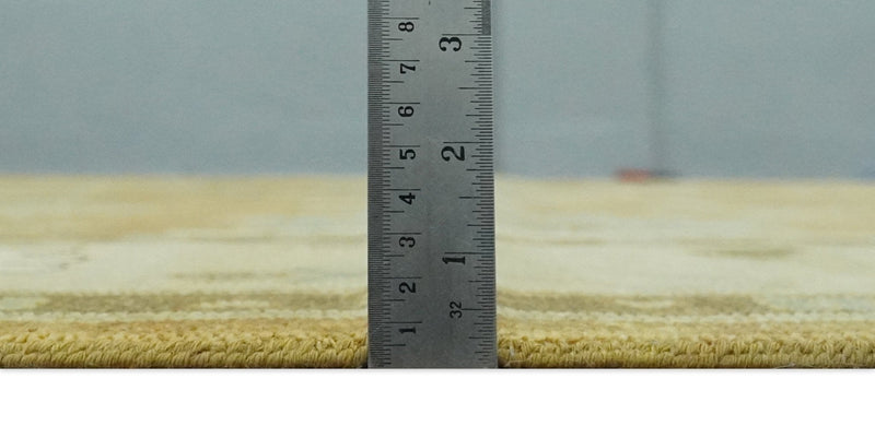 8x10 Hand Knotted Oushak Rust and Beige Traditional Antique Persian Area Rug | AC30810