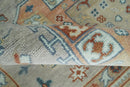 8x10 Hand Knotted Peach, Gray and Camel Traditional Persian Oushak Area Rug | TRDCP836810