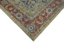 Beige and Brown Wool Area Rug - Traditional Heriz Distressed by The Rug Decor