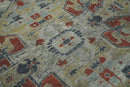 Beige and Brown Wool Area Rug - Traditional Heriz Distressed by The Rug Decor