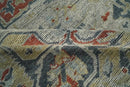 Beige and Brown Wool Area Rug - Traditional Heriz Distressed by The Rug Decor