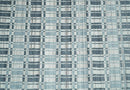 Beige Blue Charcoal Checkered Scandinavian Wool Area Rug 8x10 - Flatwoven