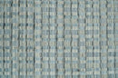 8x10 Hand Made Checkered Blue, Ivory and Brown Scandinavian Blended Wool Flatwoven Area Rug | KE40