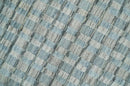 8x10 Hand Made Checkered Blue, Ivory and Brown Scandinavian Blended Wool Flatwoven Area Rug | KE40