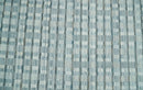 Hand Woven Checkered Wool Blend Area Rug 8x10 Ivory Teal Gray