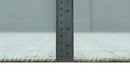 Handwoven Wool Ivory Brown Scandinavian Trellis Area Rug 8x10