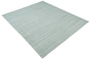 Handwoven Wool Ivory Brown Scandinavian Trellis Area Rug 8x10