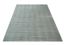 8x10 Hand Made Shaded Scandinavian Beige and Gray Blended Wool Flatwoven Area Rug | KE10